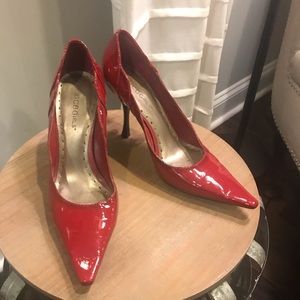 BCBG Red Patent leather pump